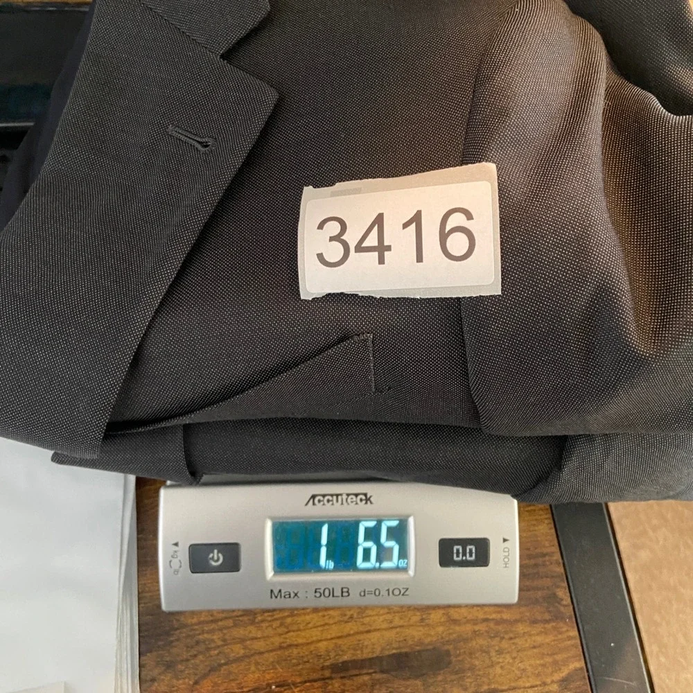 Joseph Abboud Blazer Mens 42S Charcoal Grey Slim Fit Wool Marzotto Super‎ 100s